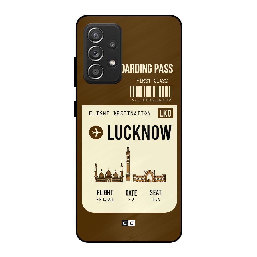 Lucknow Boarding Pass Metal Back Case for Galaxy A52s 5G