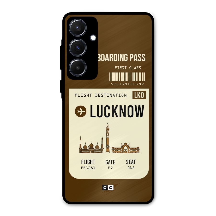 Lucknow Boarding Pass Metal Back Case for Galaxy A55