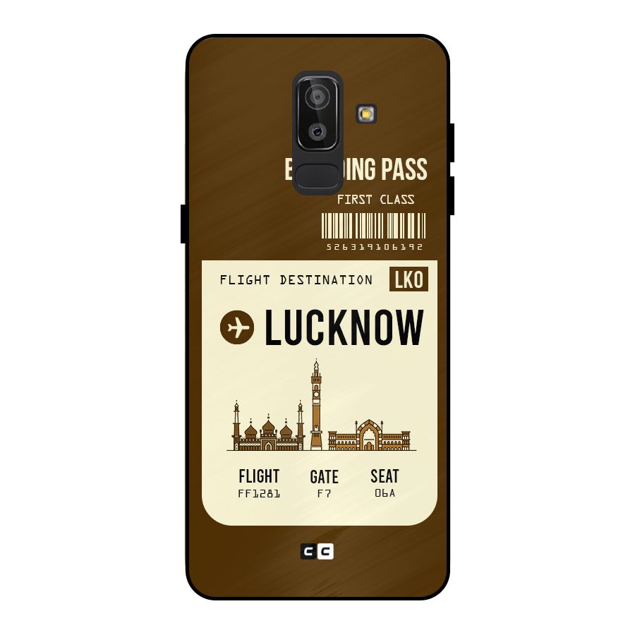 Lucknow Boarding Pass Metal Back Case for Galaxy J8