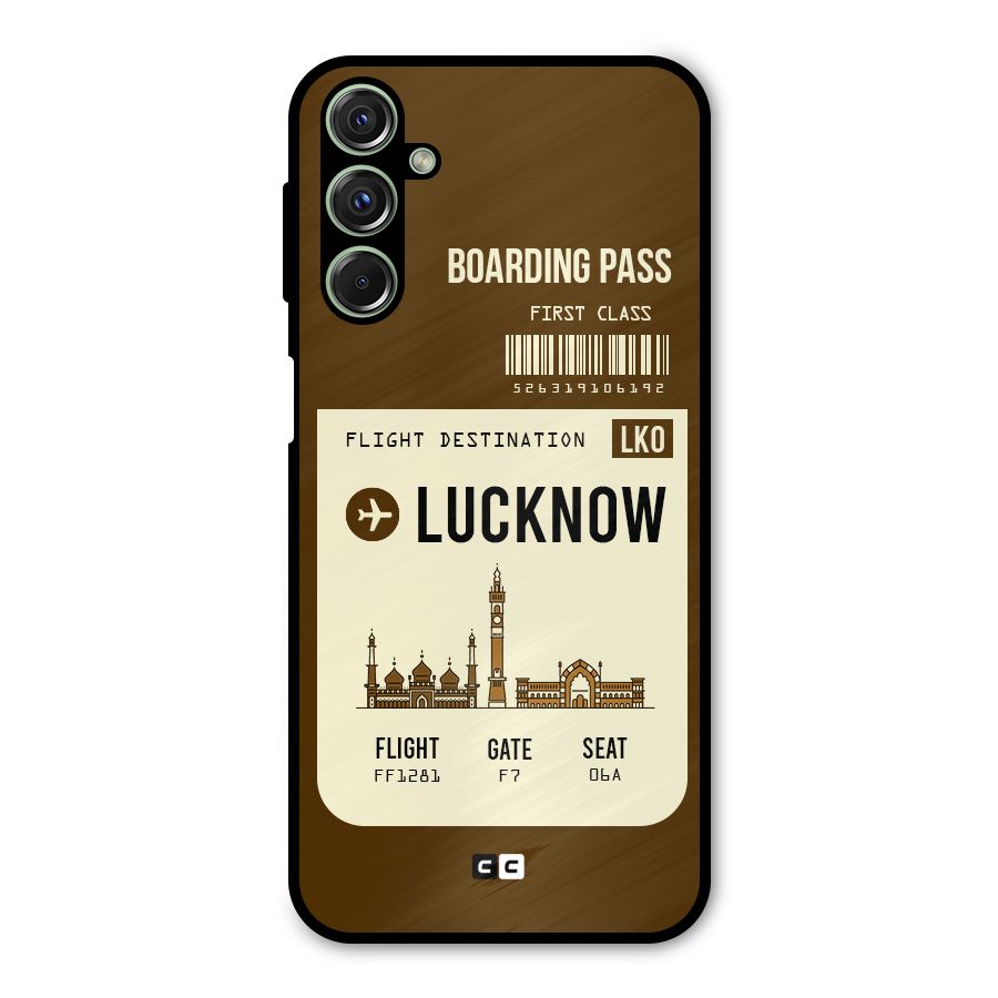 Lucknow Boarding Pass Metal Back Case for Galaxy M34