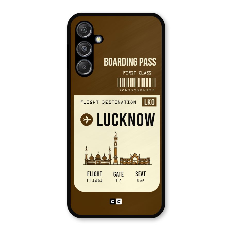 Lucknow Boarding Pass Metal Back Case for Galaxy M34 5G