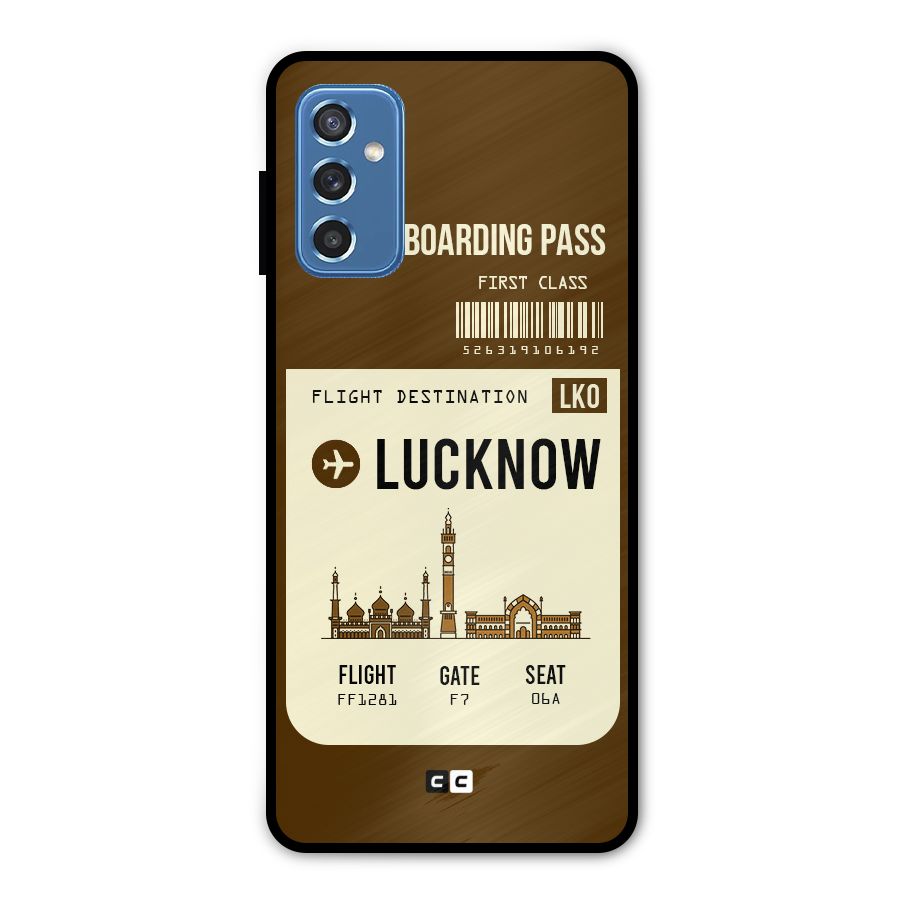 Lucknow Boarding Pass Metal Back Case for Galaxy M52 5G