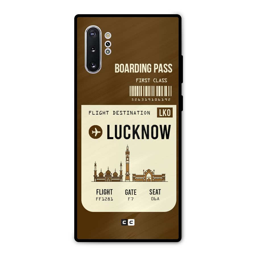Lucknow Boarding Pass Metal Back Case for Galaxy Note 10 Plus