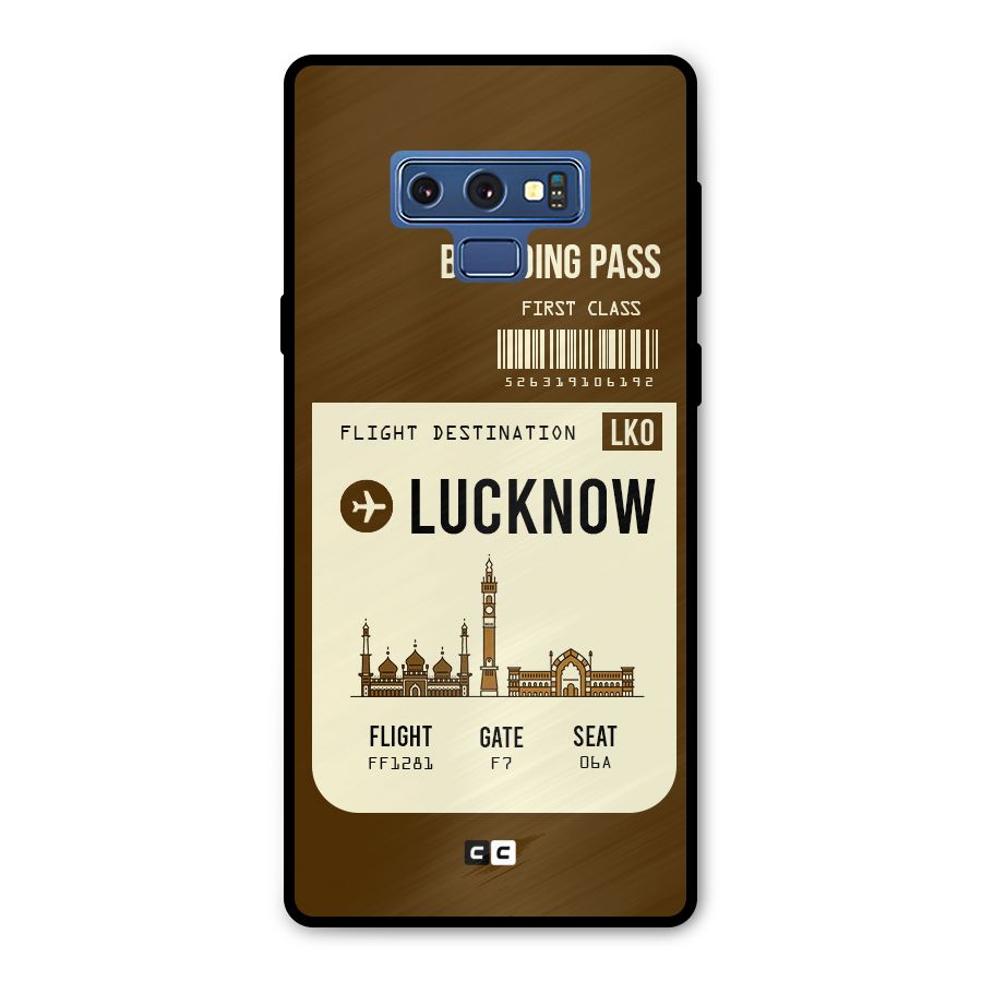 Lucknow Boarding Pass Metal Back Case for Galaxy Note 9