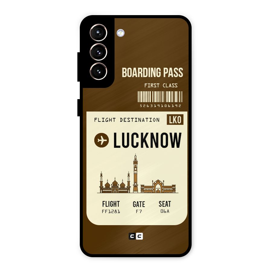 Lucknow Boarding Pass Metal Back Case for Galaxy S21 Plus
