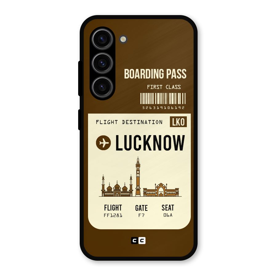 Lucknow Boarding Pass Metal Back Case for Galaxy S23