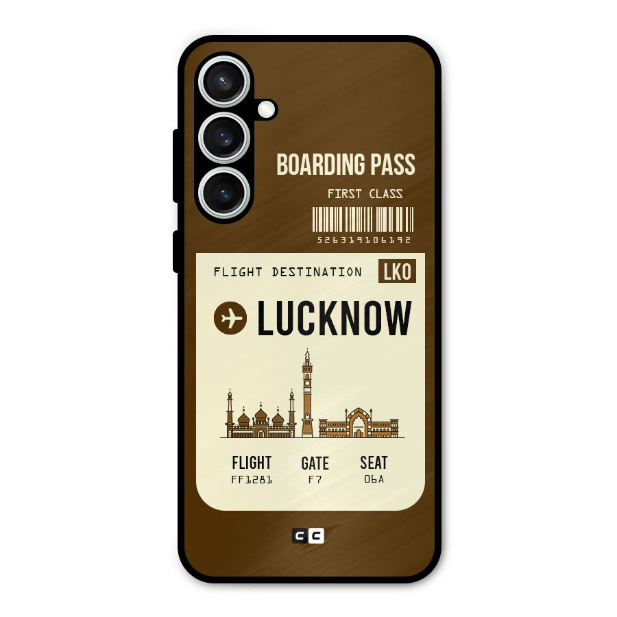 Lucknow Boarding Pass Metal Back Case for Galaxy S23 FE