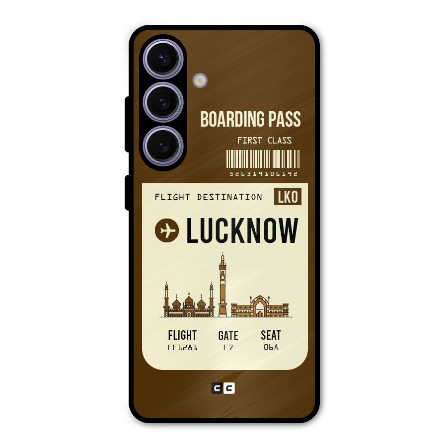 Lucknow Boarding Pass Metal Back Case for Galaxy S24
