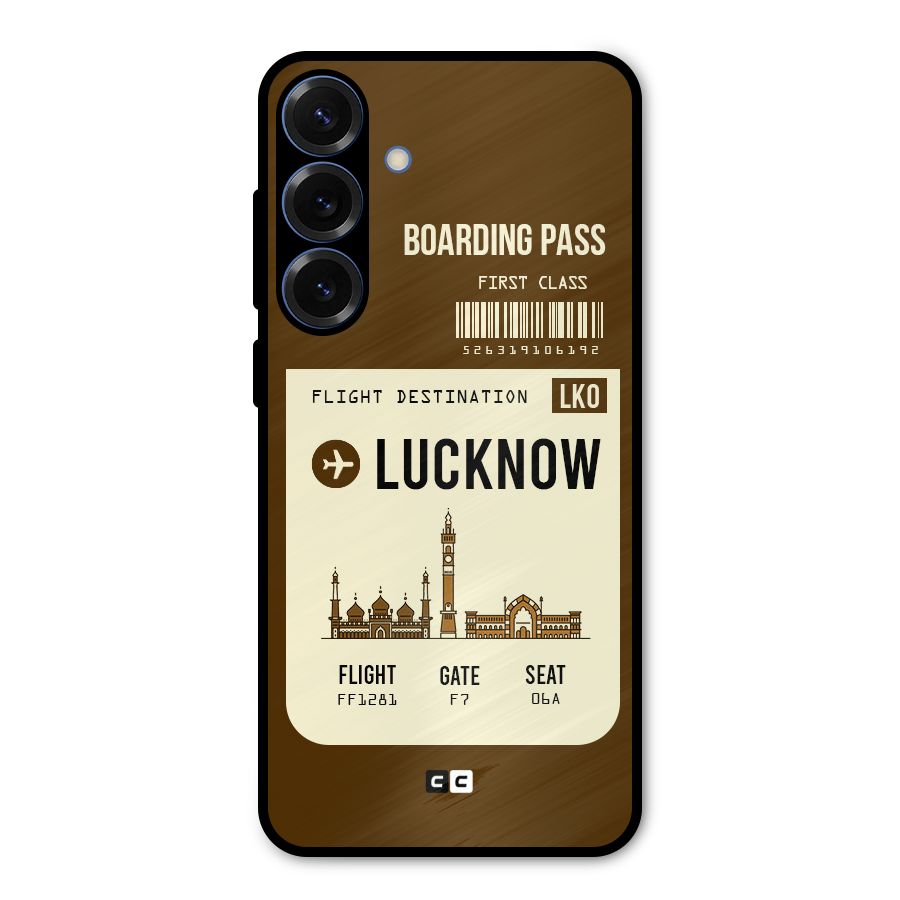 Lucknow Boarding Pass Metal Back Case for Galaxy S25 Plus