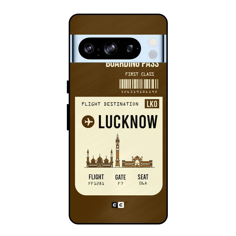 Lucknow Boarding Pass Metal Back Case for Google Pixel 8 Pro