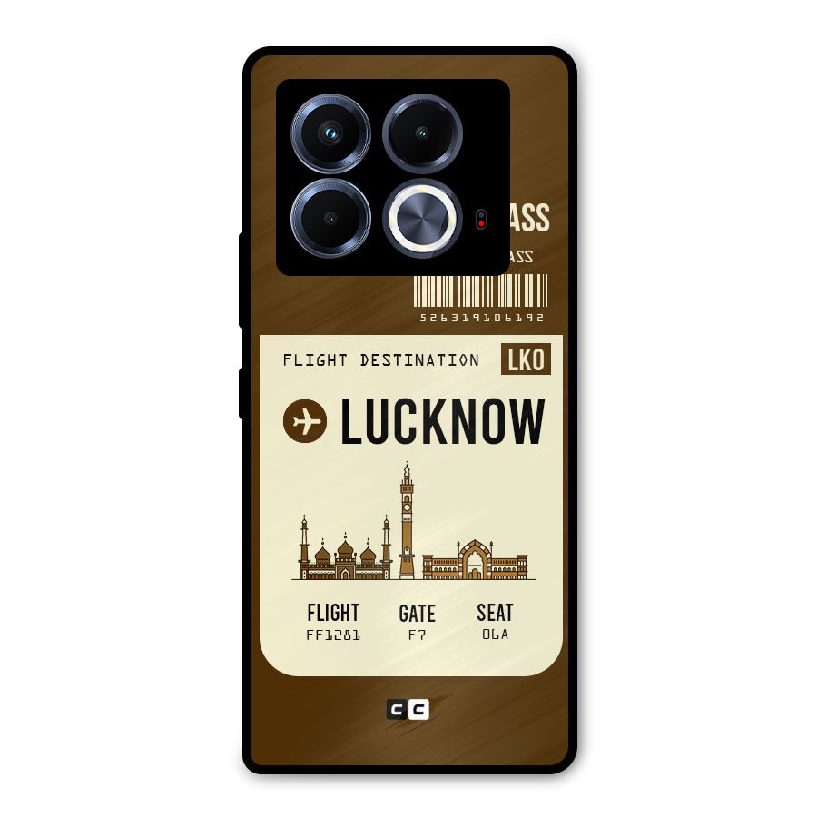 Lucknow Boarding Pass Metal Back Case for Infinix Note 40 5G