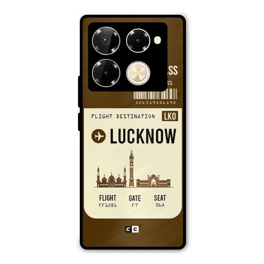 Lucknow Boarding Pass Metal Back Case for Infinix Note 40 Pro Plus