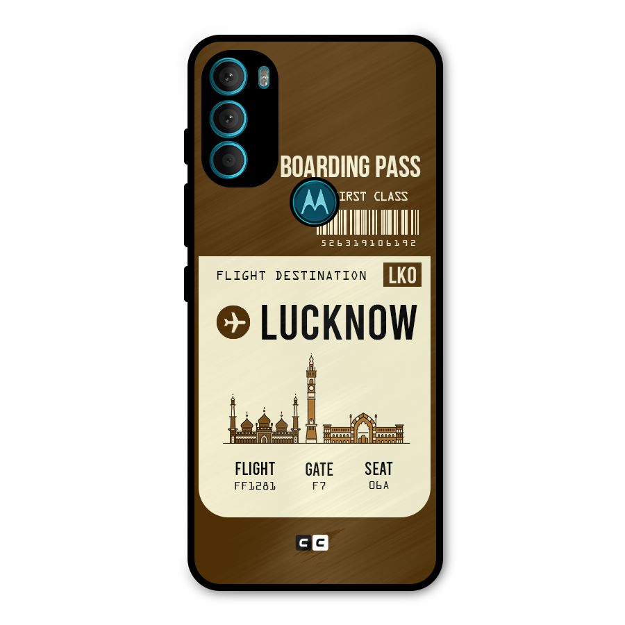 Lucknow Boarding Pass Metal Back Case for Moto G71 5G