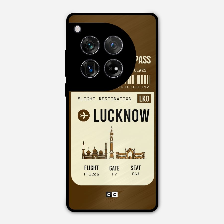 Lucknow Boarding Pass Metal Back Case for OnePlus 12