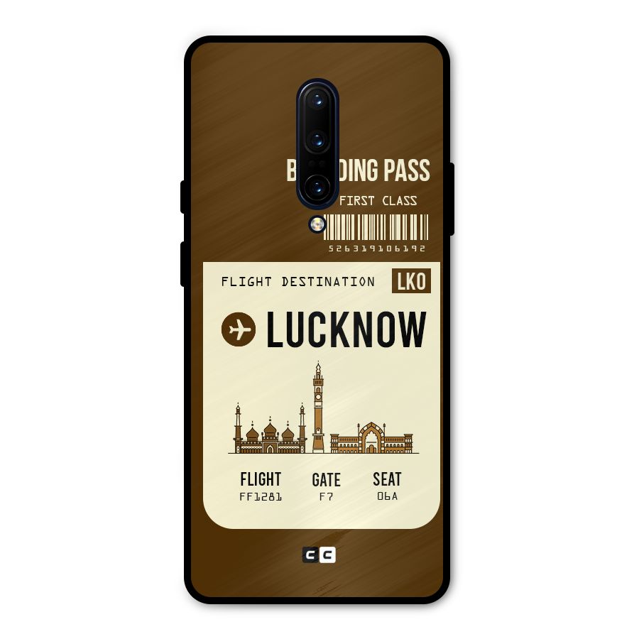 Lucknow Boarding Pass Metal Back Case for OnePlus 7 Pro