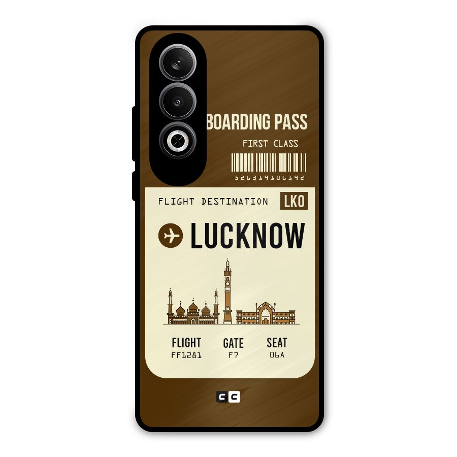 Lucknow Boarding Pass Metal Back Case for OnePlus Nord CE4