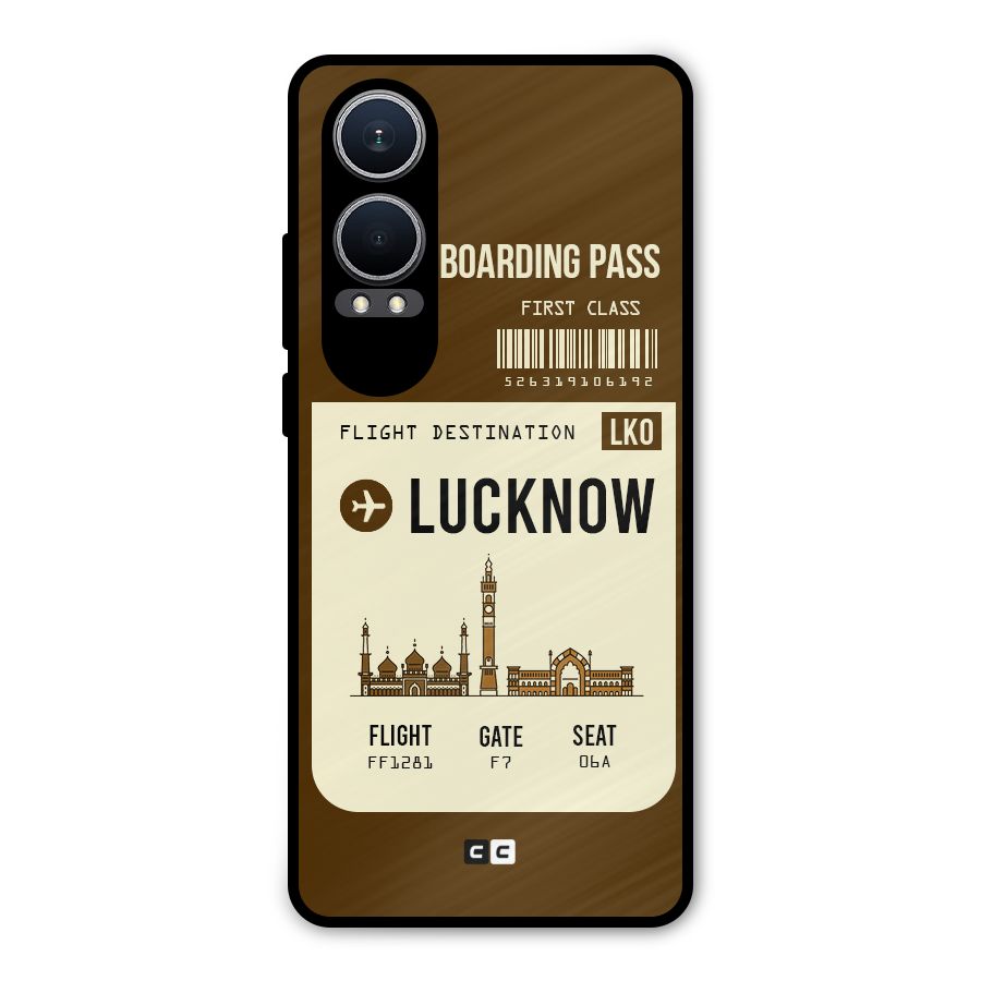 Lucknow Boarding Pass Metal Back Case for OnePlus Nord CE4 Lite