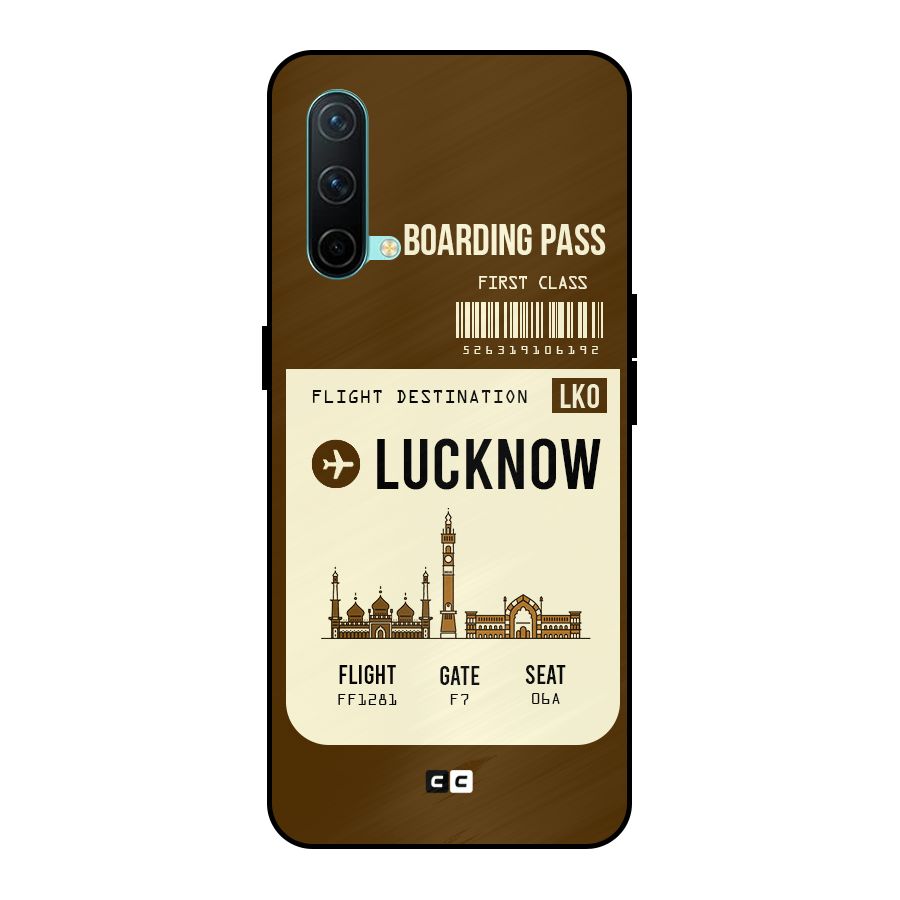 Lucknow Boarding Pass Metal Back Case for OnePlus Nord CE 5G