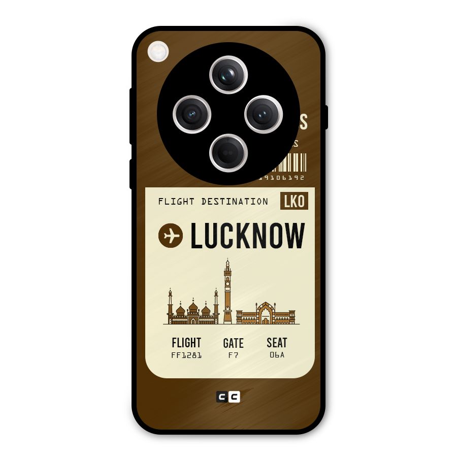 Lucknow Boarding Pass Metal Back Case for Oppo Find X8