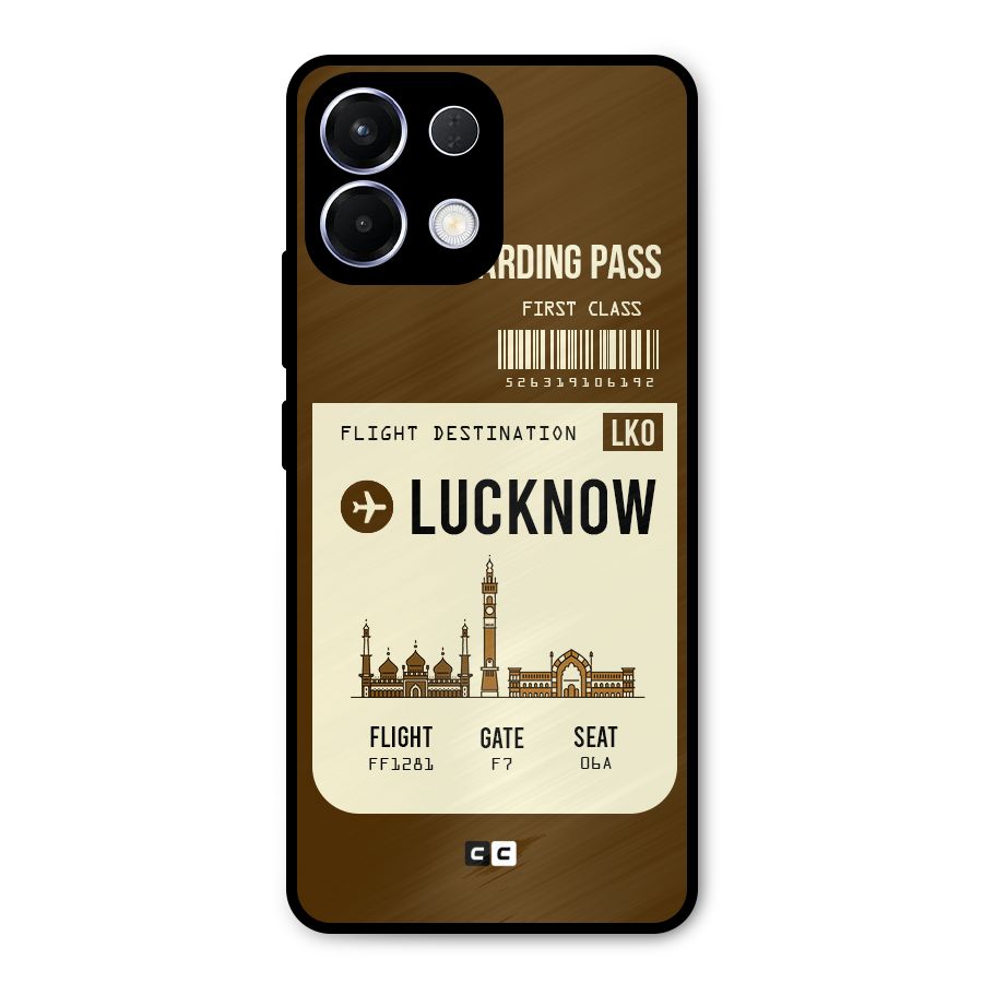Lucknow Boarding Pass Metal Back Case for Oppo K13