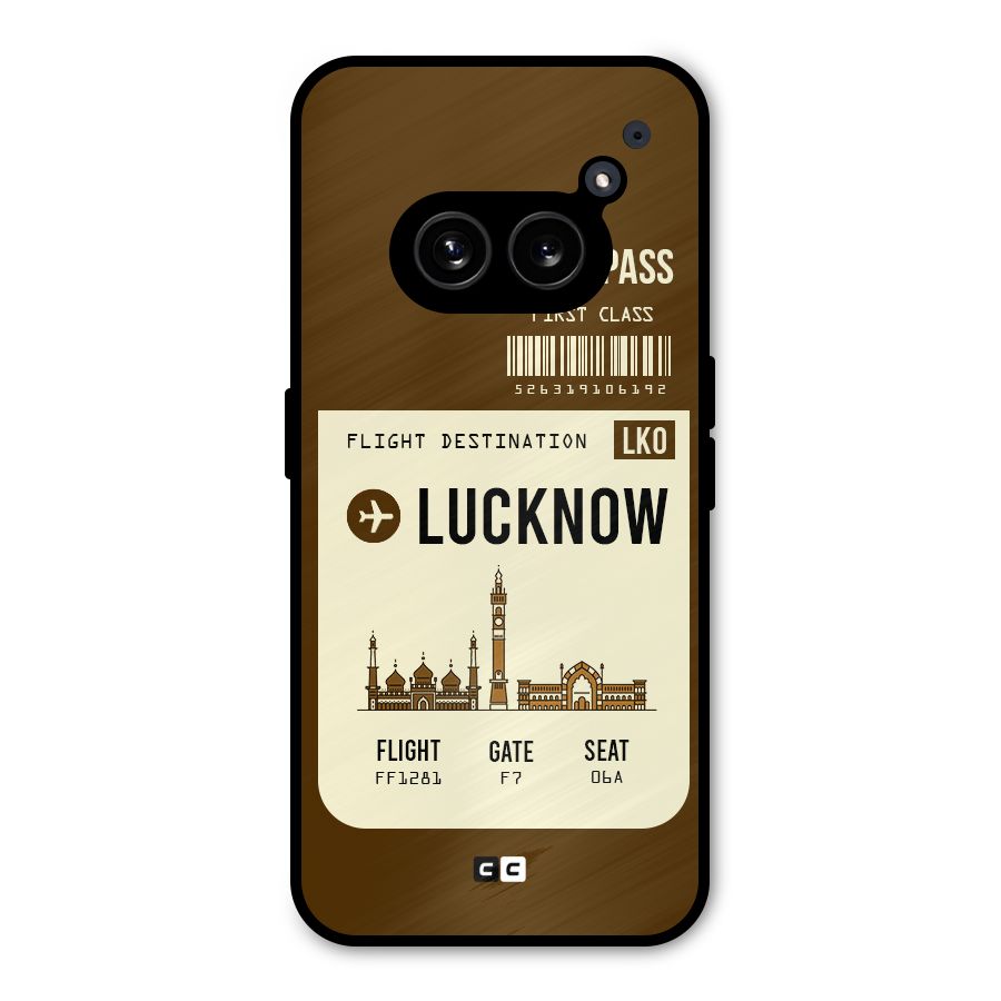 Lucknow Boarding Pass Metal Back Case for Nothing Phone 2a