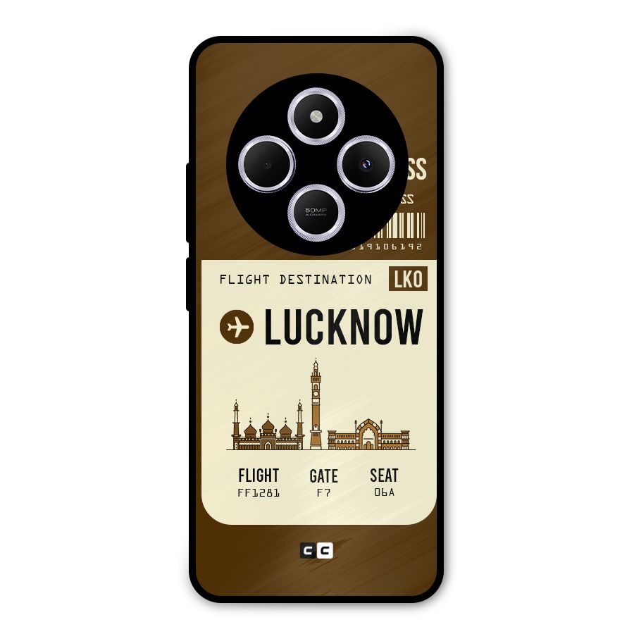 Lucknow Boarding Pass Metal Back Case for Poco M7