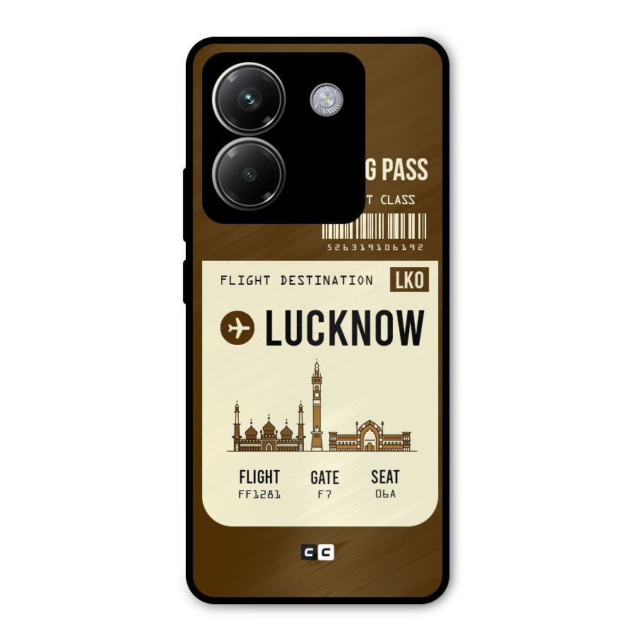 Lucknow Boarding Pass Metal Back Case for Poco M7 Pro 5G
