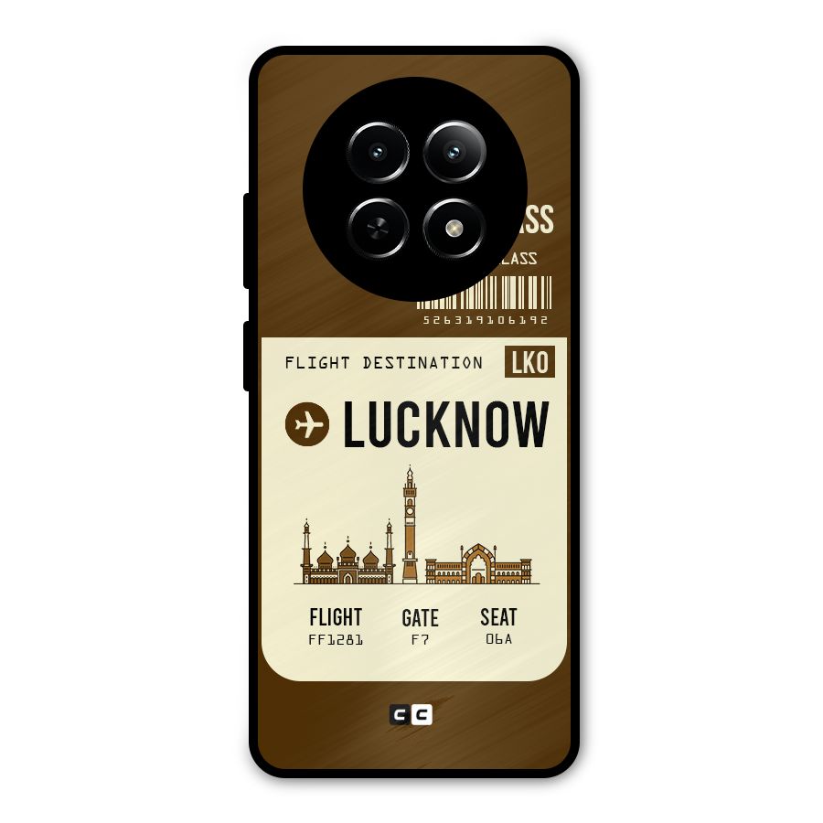 Lucknow Boarding Pass Metal Back Case for Realme 13