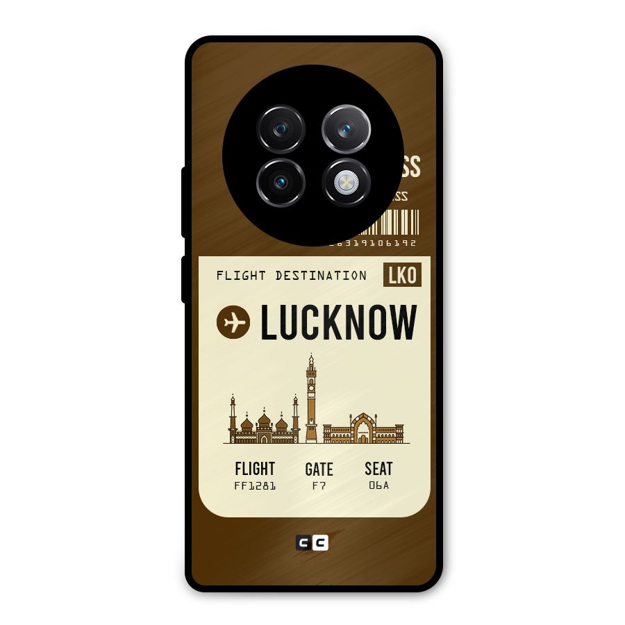 Lucknow Boarding Pass Metal Back Case for Realme 13 Plus