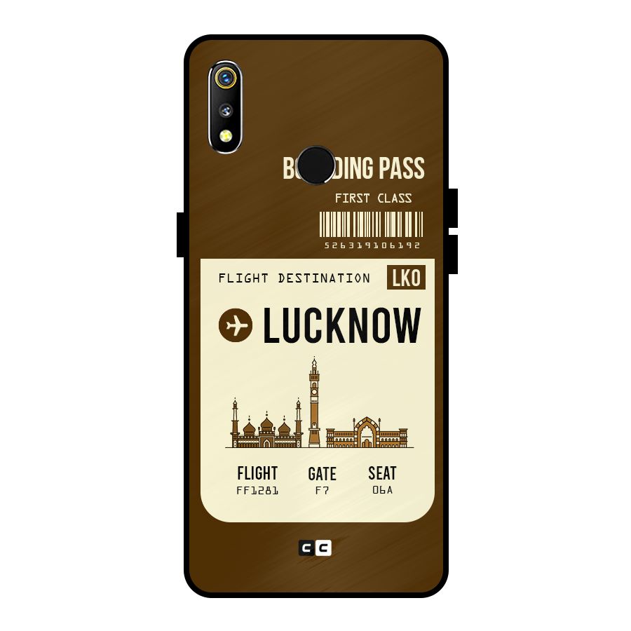 Lucknow Boarding Pass Metal Back Case for Realme 3i
