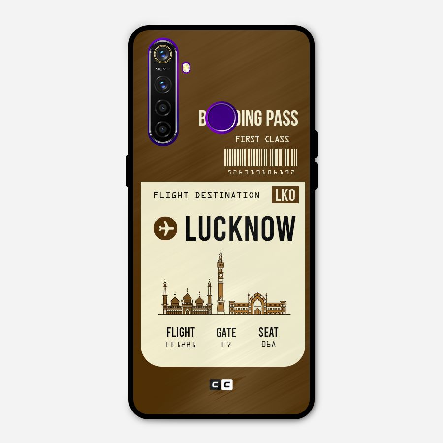 Lucknow Boarding Pass Metal Back Case for Realme 5 Pro
