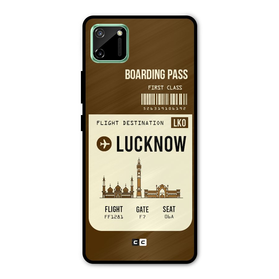 Lucknow Boarding Pass Metal Back Case for Realme C11