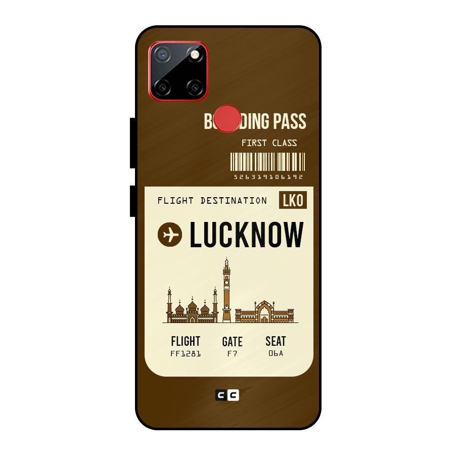 Lucknow Boarding Pass Metal Back Case for Realme C12
