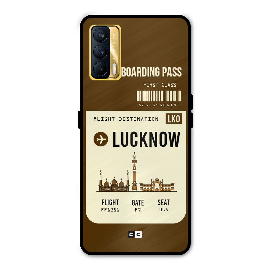 Lucknow Boarding Pass Metal Back Case for Realme X7