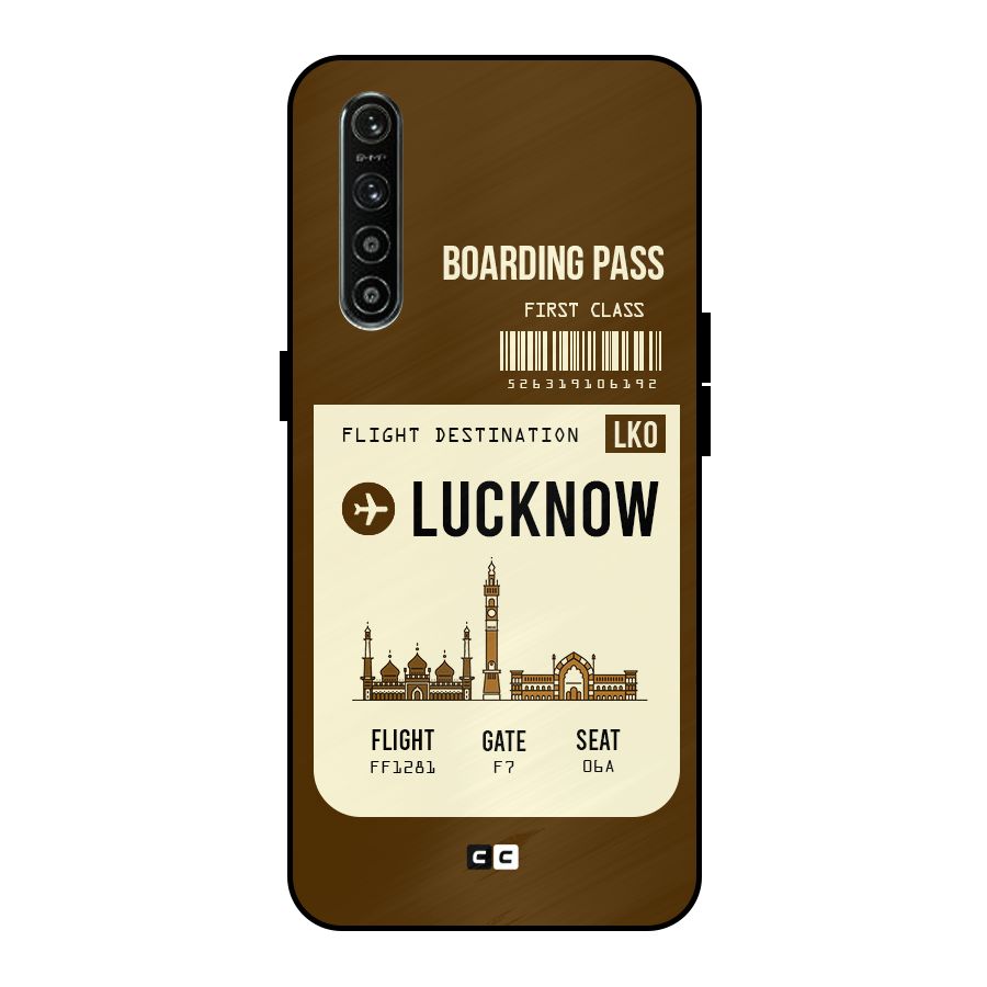 Lucknow Boarding Pass Metal Back Case for Realme XT