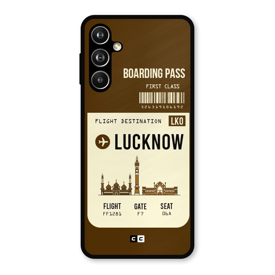 Lucknow Boarding Pass Metal Back Case for Samsung Galaxy M54