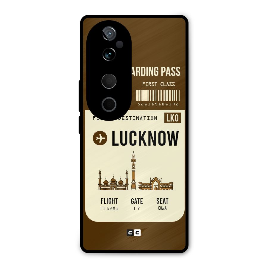 Lucknow Boarding Pass Metal Back Case for Vivo T3 Ultra