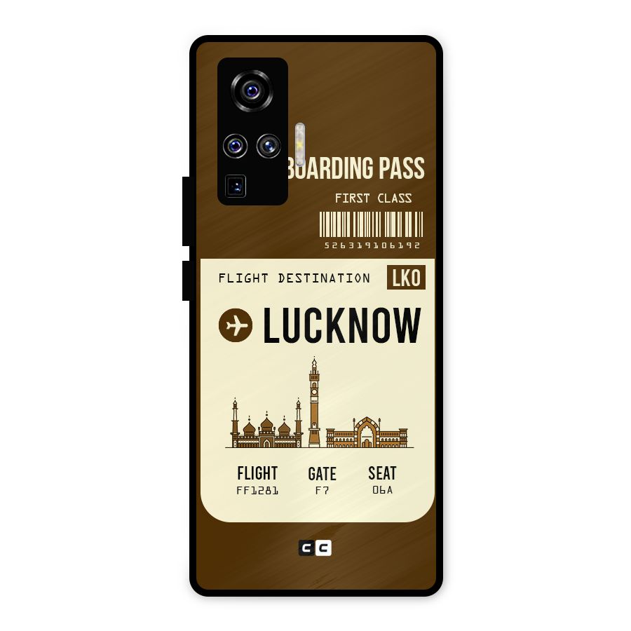 Lucknow Boarding Pass Metal Back Case for Vivo X50 Pro
