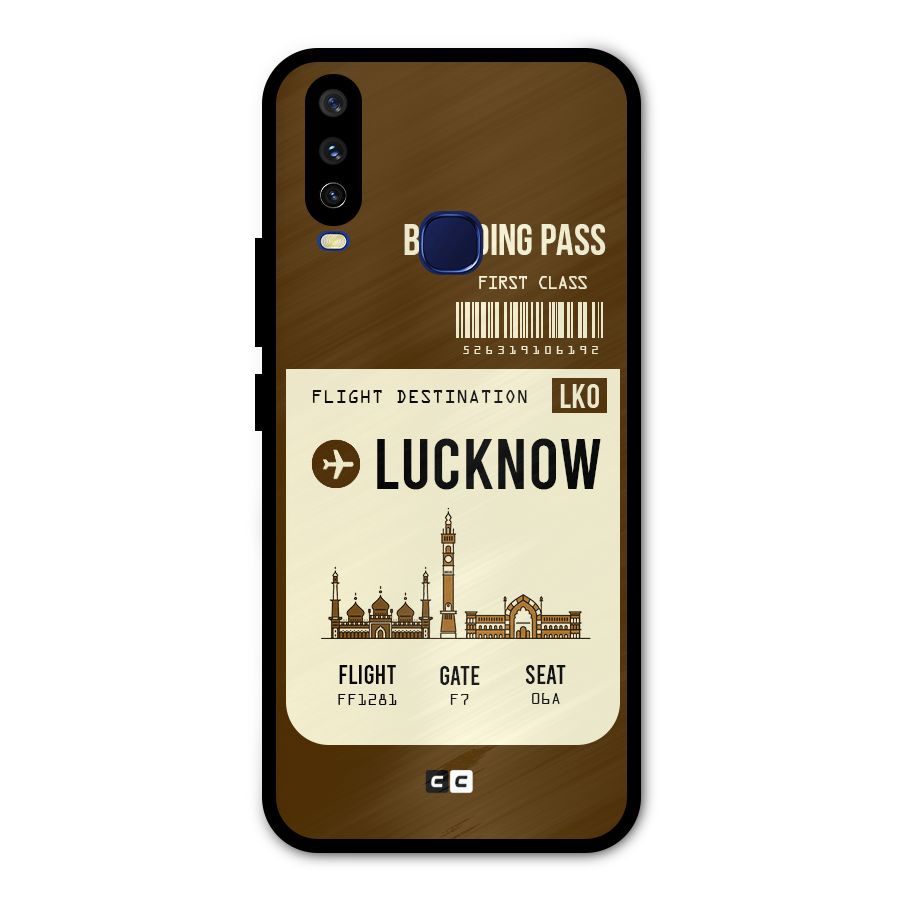 Lucknow Boarding Pass Metal Back Case for Vivo Y15
