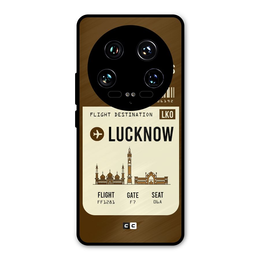 Lucknow Boarding Pass Metal Back Case for Xiaomi 14 Ultra