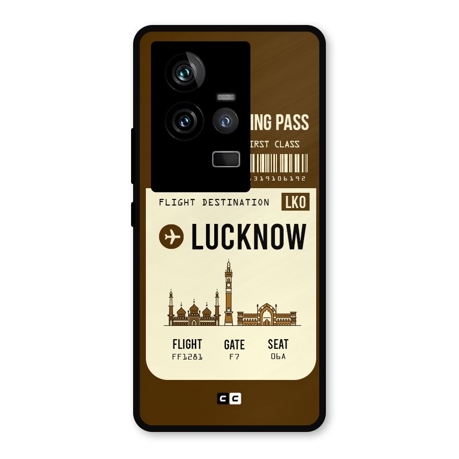Lucknow Boarding Pass Metal Back Case for iQOO 11 5G