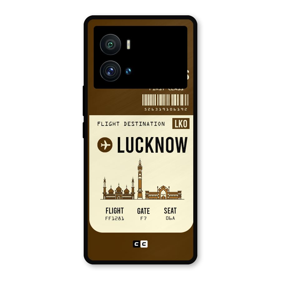 Lucknow Boarding Pass Metal Back Case for iQOO 9 Pro