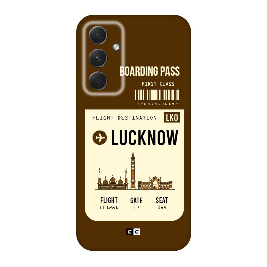 Lucknow Boarding Pass Original Polycarbonate Back Case for Galaxy A54