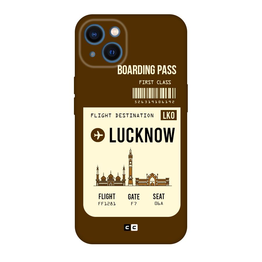 Lucknow Boarding Pass Original Polycarbonate Back Case for iPhone 13