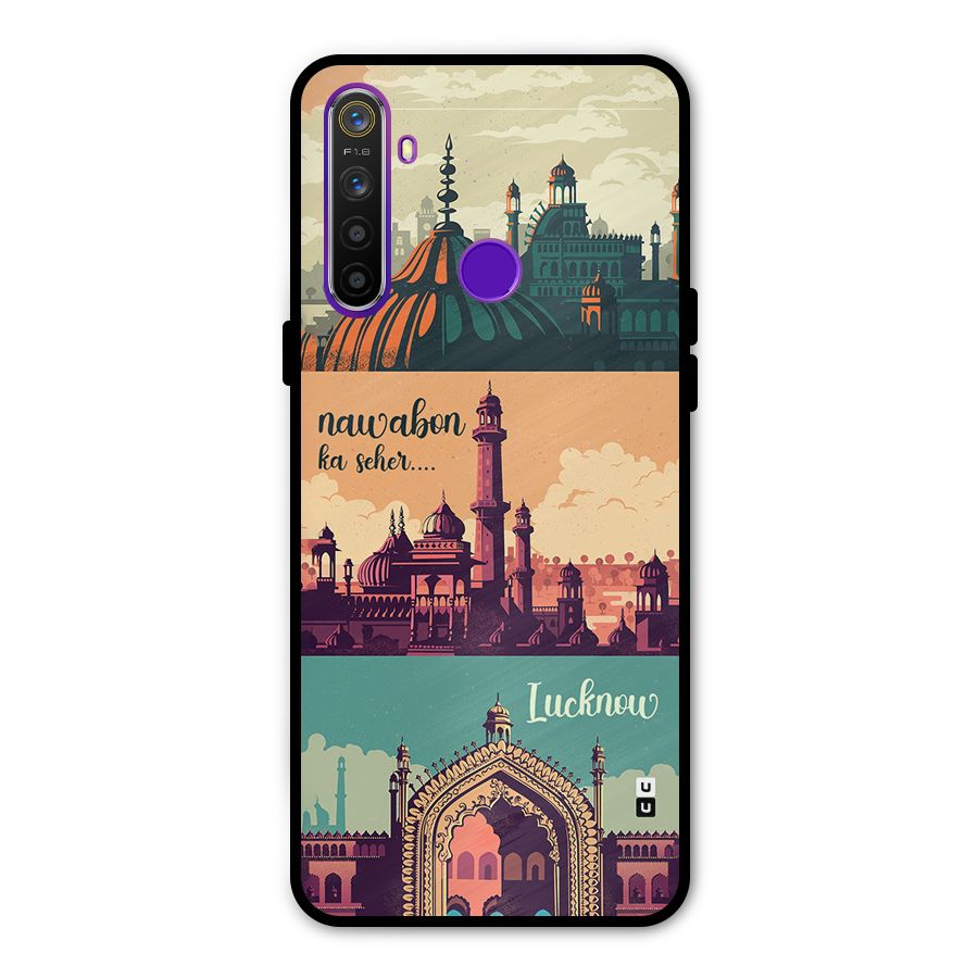 Lucknow City Glass Back Case for Realme 5s