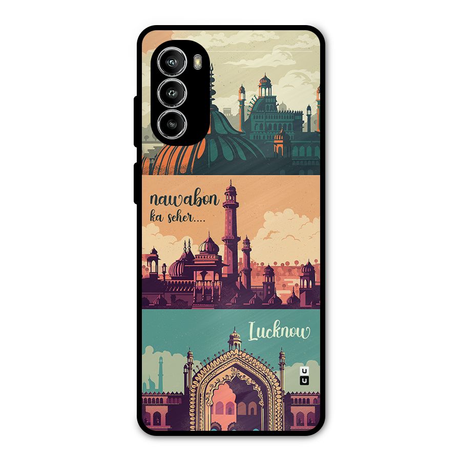 Lucknow City Metal Back Case for Moto G52