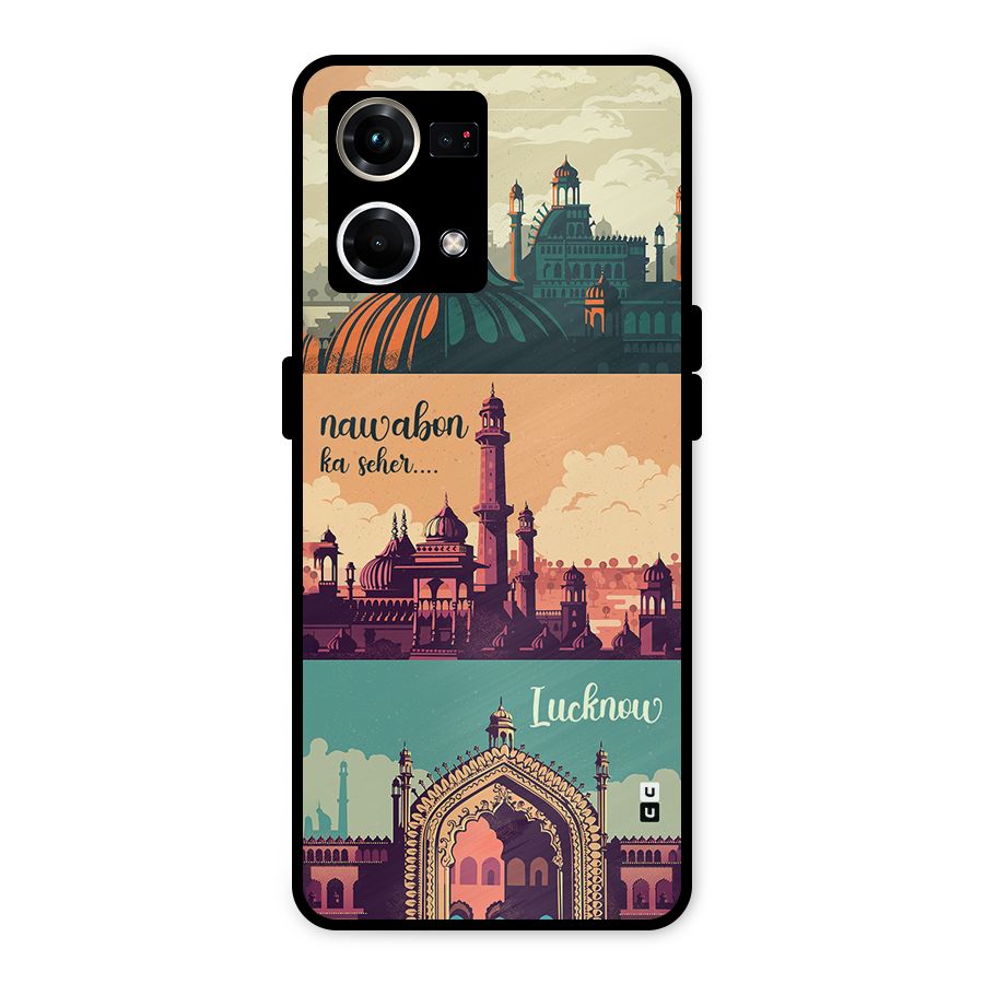 Lucknow City Metal Back Case for Oppo F21 Pro 4G