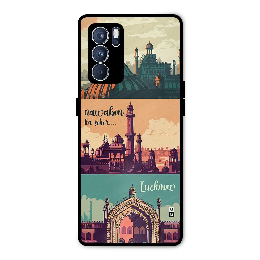 Lucknow City Metal Back Case for Oppo Reno6 Pro 5G