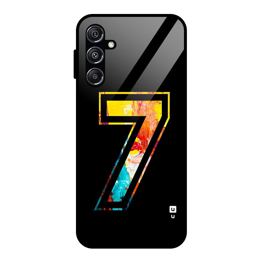 Lucky Number Glass Back Case for Galaxy M34 5G