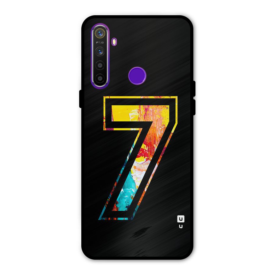 Lucky Number Glass Back Case for Realme 5s